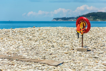 Life buoy and waistcoat