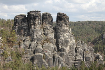 Fototapeta na wymiar Sandsteingebirge