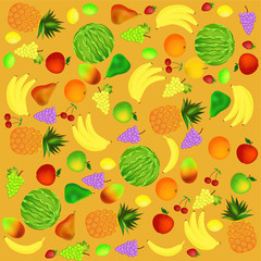fruit cartoon icons