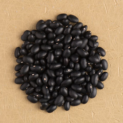 Circle of black beans