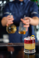 Tasty and colorful cocktails