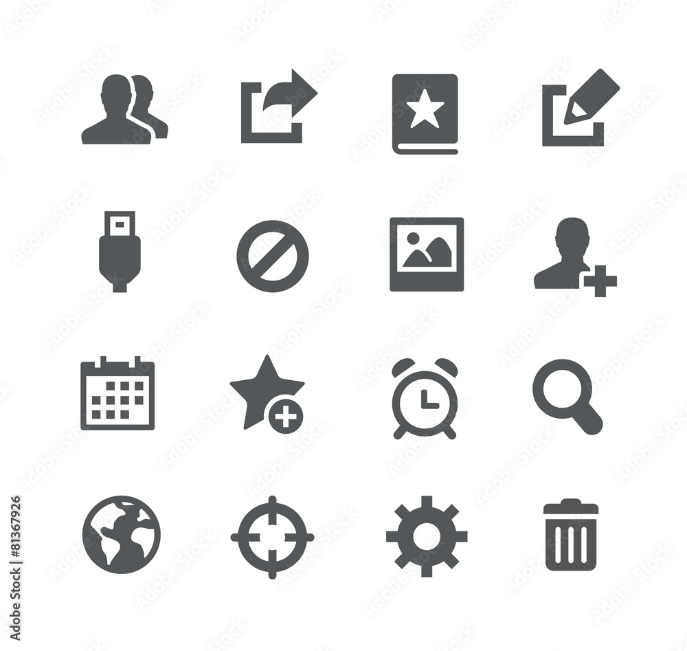 Canvas Prints communication icons // apps interface