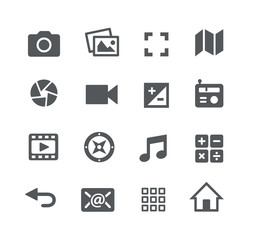 Media Icons // Apps Interface