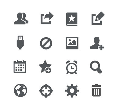 Communication Icons // Apps Interface