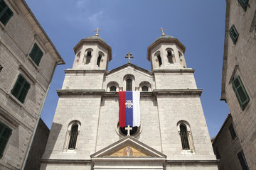 Fototapeta na wymiar Church of St Nicolas in Kotor