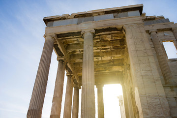 Parthenon on the Acropolis in Athens, Greece