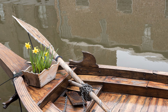 Boat and Daffodils
