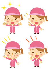 溌剌　女性整備員