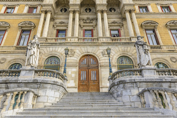 Facade of the City Hall of Bilbao (Spain)