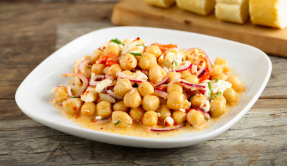 Kichererbsensalat - chick pea salad