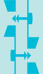 Blue Seamless Arrows