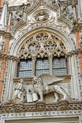 Fototapeta na wymiar Venice, Italy, Saint Mark lion