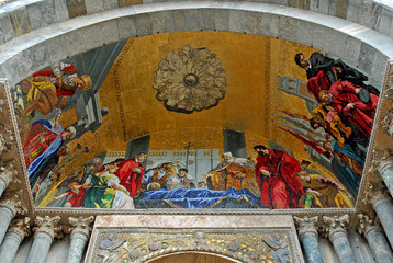 Venice, Italy, Saint Mark basilica detail