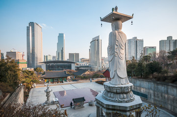 Temple Bongeunsa, Séoul, Corée