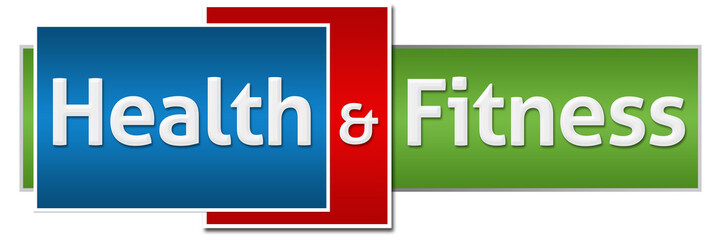 Health And Fitness Red Blue Green