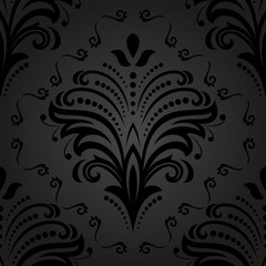 Damask Seamless  Pattern. Orient Background