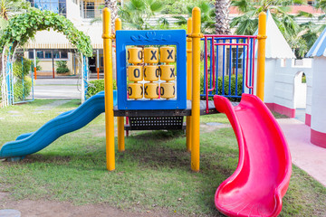 Colorful Children's playground at school park