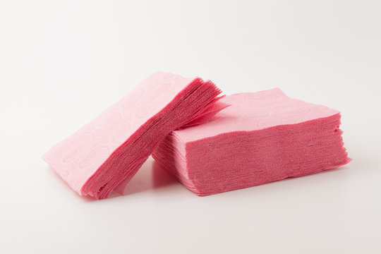 pink napkins