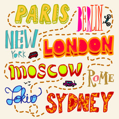 Doodle city signs