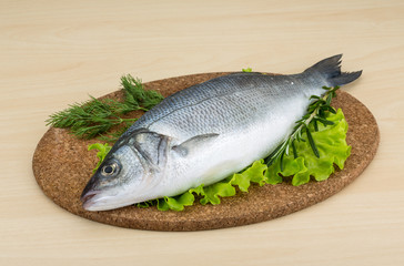 Raw seabass