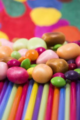 Fototapeta na wymiar Mixed colorful candies