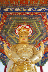 Fototapeta na wymiar Buddha Statue in Ten Thousand Buddhas Monastery in Hong Kong