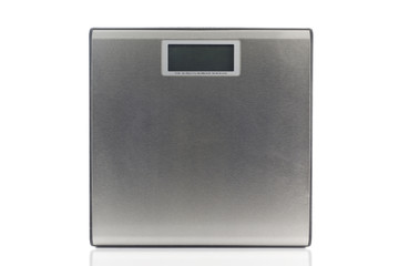 Weighing apparatus electric machine isolated on white background