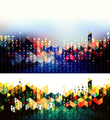 Abstract futuristic geometric backgrounds.