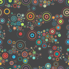 Naklejka premium Seamless Colorful Background made of circles