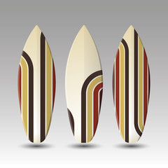 Vector Surfboards Design - Striped Pattern