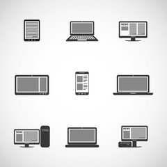 Mobile Technology, Computing, Media Icons