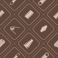 Seamless background with  Springs