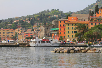 Ferry terminal. Santa Margherita of Ligure, Genoa, Italy