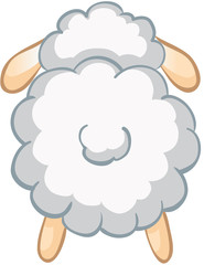 Obraz premium Schaf von hinten