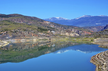 Fototapeta na wymiar Reservoir in Andalusia