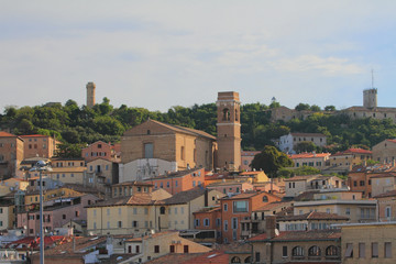 Ciy and church. Ancona, Italy