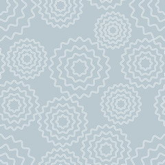 Seamless grey abstract background made of simple flowers