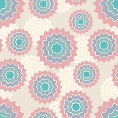 Seamless colorful abstract background made of simple flowers