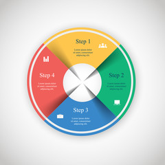 Vector circle infographic