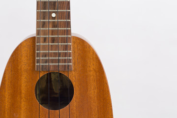 Obraz premium Ukulele music instrument on the white background