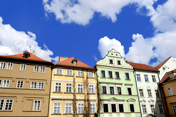 Fototapeta na wymiar old houses in Prague