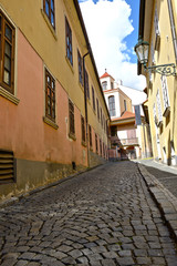 narrow cobblestoned street