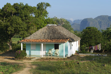 Vinales Cuba Traditional Rural Cuban House