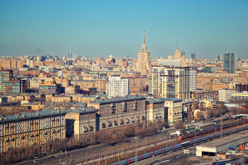 Old buildings in Moscow, Moscow cityscape