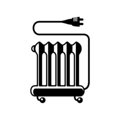 Oil heater vector icon