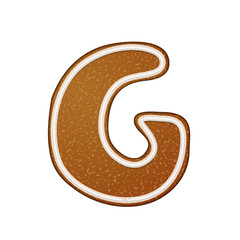 3d lovely gingerbread cookie alphabet G