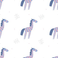 Seamless pattern zebras