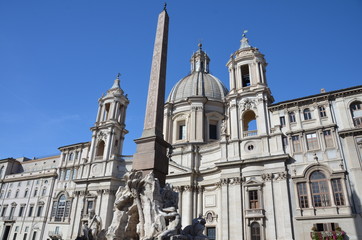 イタリアローマ　ポポロ広場