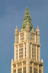 Fototapeta na wymiar Woolworth Building, Neo Gothic architecture, New York City