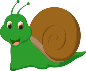 cute snail cartoon
